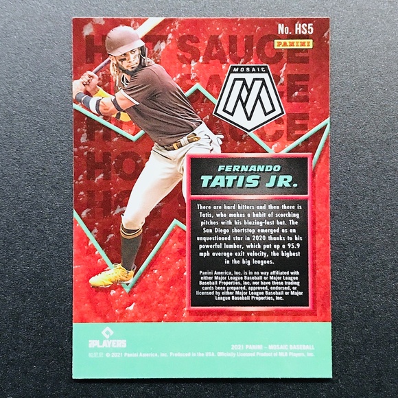 Fernando Tatis Jr. - 2021 Panini Mosaic Hot Sauce #HS5 - Picture 2 of 2